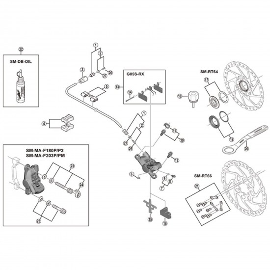 Shimano SM-BH59/SM-BH62 hose connecting bolt and olive, J-Kit/standard fit compatible Shimano SM-BH59/SM-BH62 hose connecting bolt and olive, J-Kit/standard fit compatible