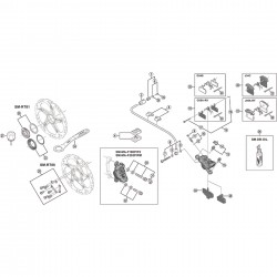 Shimano SM-RT76 rotor fixing bolt unit Shimano SM-RT76 rotor fixing bolt unit