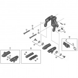 Shimano BR-9010 cable fixing bolt and plate, M6 x 8.5 mm Shimano BR-9010 cable fixing bolt and plate, M6 x 8.5 mm