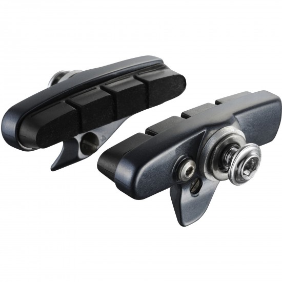Shimano R55C4 Dura Ace R9210 cartridge brake shoe direct mount, alloy rim, black, pair