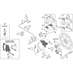 Shimano BR-M987 bleed nipple and seal ring Shimano BR-M987 bleed nipple and seal ring