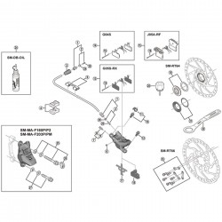 Shimano BR-RS785 Bleed screw and nipple seal