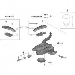 Shimano ST-M3050 left hand lid unit Shimano ST-M3050 left hand lid unit