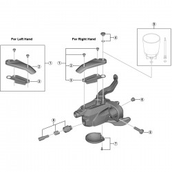 Shimano ST-M3050 right hand lid unit Shimano ST-M3050 right hand lid unit