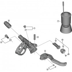 Shimano BL-M987 bleed screw and O-ring Shimano BL-M987 bleed screw and O-ring