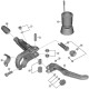 Shimano BL-T8000 lever member and spacer