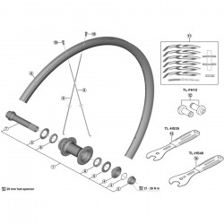 Shimano WH-R500 rear spoke 286 mm drive side