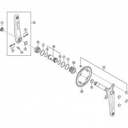 Shimano FC-M810 plate Shimano FC-M810 plate