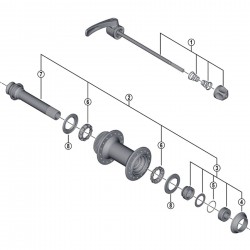 Shimano HB-M770 lock nut unit