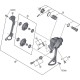 Shimano RD-M430 pulley bolt set Shimano RD-M430 pulley bolt set
