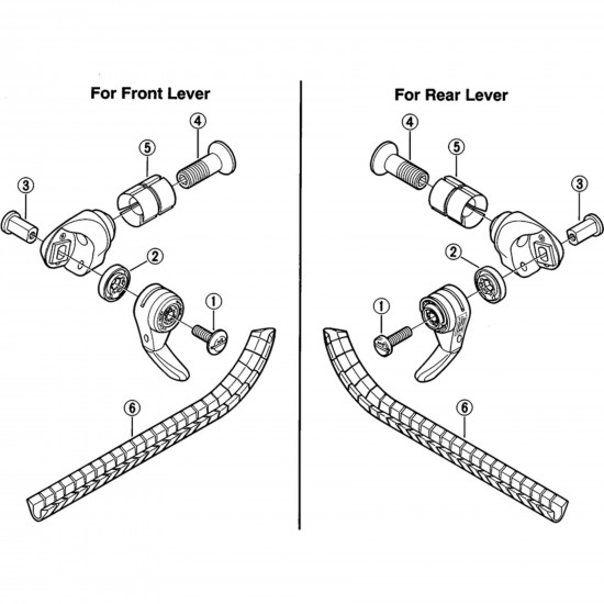 Shimano SL-6208 lever boss cover for alloy frames