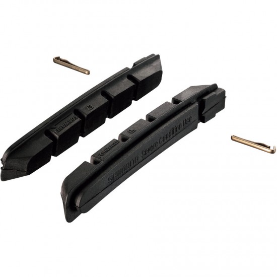 Shimano M70R2 V-brake cartridge pad insert, severe conditions, alloy rims 2 pairs
