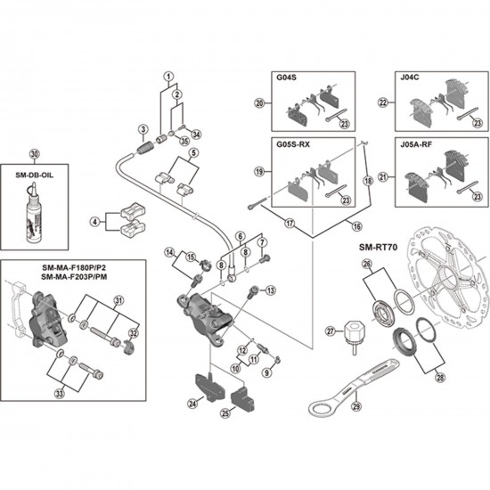 Shimano BR-M985 bleed spacer