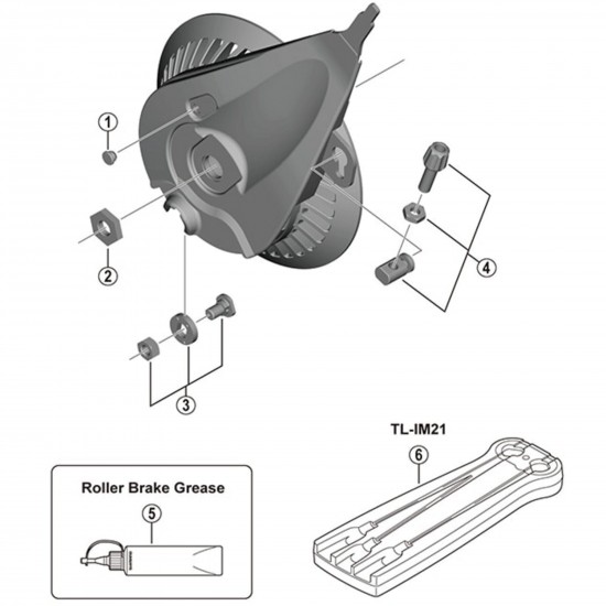 Shimano BR-IM45-F inner cable fixing bolt unit