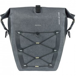 Basil Navigator Storm Large, single pannier bag,MIK Hooks, 25-31L, black