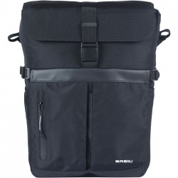 Basil Move Commuter Bicycle Bag MIK Studs 15L black