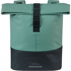 Basil Cove Double Pannier Bag 28-32L silvergreen/black