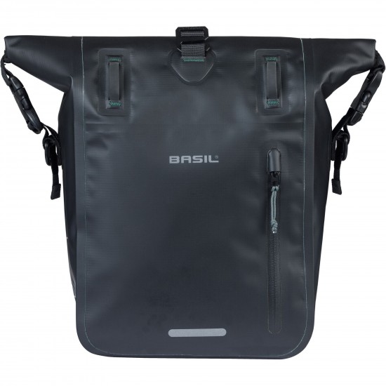 Basil Rivo Medium Single Bag Tarpaulin MIK Hooks 12-15L black