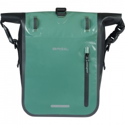 Basil Rivo Medium Single Bag Tarpaulin MIK Hooks 12-15L silvergreen/black Basil Rivo Medium Single Bag Tarpaulin MIK Hooks 12-15L silvergreen/black