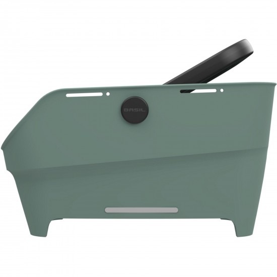 Basil Cento Neo Rear Bicycle Basket silvergreen Basil Cento Neo Rear Bicycle Basket silvergreen