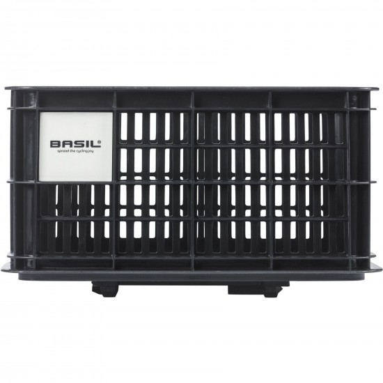 Basil Bicycle Crate MIK Small 17.5L recycled synthetic black Basil Bicycle Crate MIK Small 17.5L recycled synthetic black