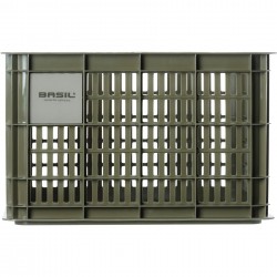 Basil Bicycle Crate Medium 29.5 litres green