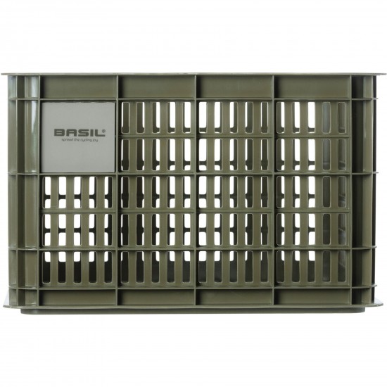 Basil Bicycle Crate Medium 29.5 litres green