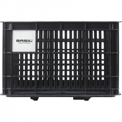 Basil Bicycle Crate MIK Medium 29.5L recycled synthetic black Basil Bicycle Crate MIK Medium 29.5L recycled synthetic black