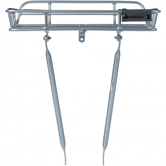 Basil Portland front carrier aluminium natural Basil Portland front carrier aluminium natural
