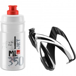 Elite Ceo Jet youth bottle kit includes cage and 66 mm, 350 ml bottle red Elite Ceo Jet youth bottle kit includes cage and 66 mm, 350 ml bottle red