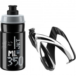 Elite Ceo Jet youth bottle kit includes cage and 66 mm, 350 ml bottle black Elite Ceo Jet youth bottle kit includes cage and 66 mm, 350 ml bottle black