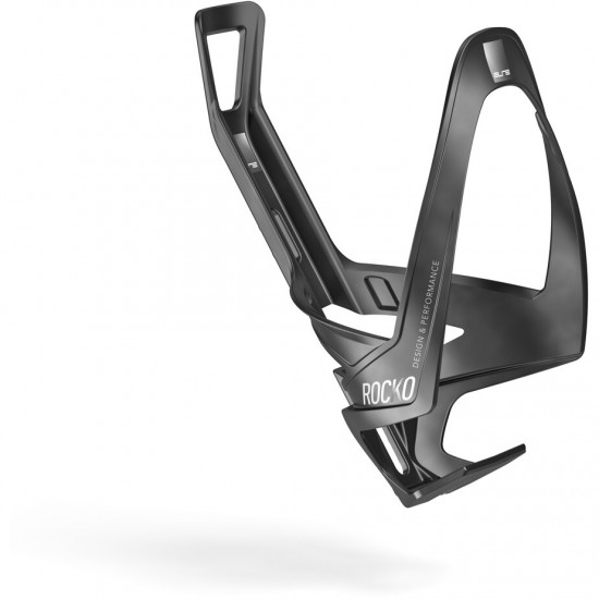 Elite Rocko carbon bottle cage gloss black / white Elite Rocko carbon bottle cage gloss black / white