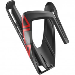 Elite Ala resin bottle cage, black / red