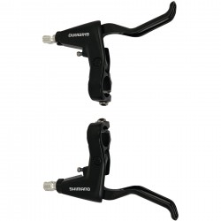 Shimano BL-T4000 Alivio 2-finger brake levers for V-brakes - black with cables Shimano BL-T4000 Alivio 2-finger brake levers for V-brakes - black with cables