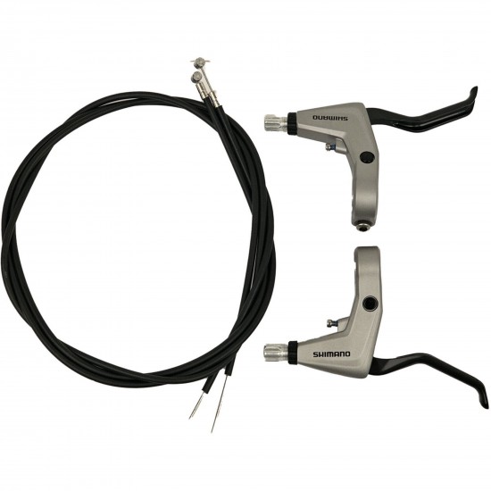 Shimano BL-T4000 Alivio 2-finger brake levers for V-brakes - silver
