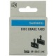 Shimano G04Ti-MX disc pads and spring, metal sintered pad, titanium back