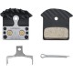 Shimano J04C-MF disc pads and spring, metal sintered, alloy/stainless back, cooling fins