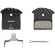 Shimano J05A-RF disc pads and spring, resin pad, alloy back, cooling fins