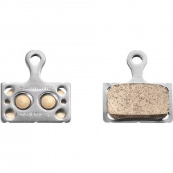Shimano K04S-MX disc pads and spring, metal sintered pad, steel back Shimano K04S-MX disc pads and spring, metal sintered pad, steel back