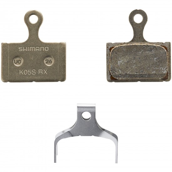 Shimano K05S-RX disc pads and spring, resin pad, steel back