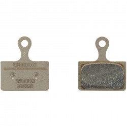 Shimano K05Ti-RX disc pads and spring, resin pad, titanium back Shimano K05Ti-RX disc pads and spring, resin pad, titanium back