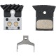 Shimano L04C-MF disc pads and spring, metal sintered, alloy/stainless back, cooling fins