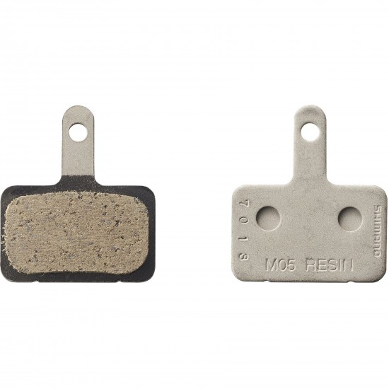 Shimano M05-RX disc pads and spring, resin pad, steel back