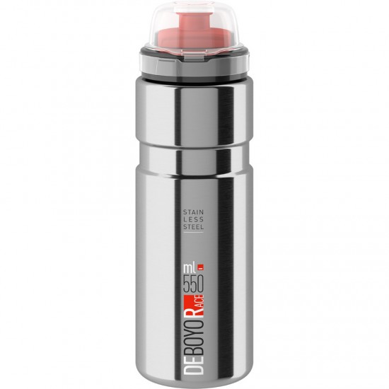 Elite Deboyo Race stainless steel vacuum bottle 550 ml silver - 12 hours thermal Elite Deboyo Race stainless steel vacuum bottle 550 ml silver - 12 hours thermal