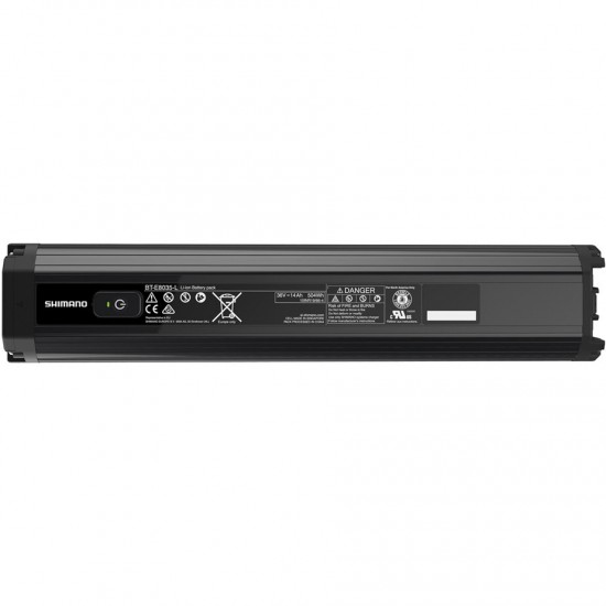 Shimano BT-E8035-L STEPS battery 504 Wh, down tube integrated mount, long fit, black