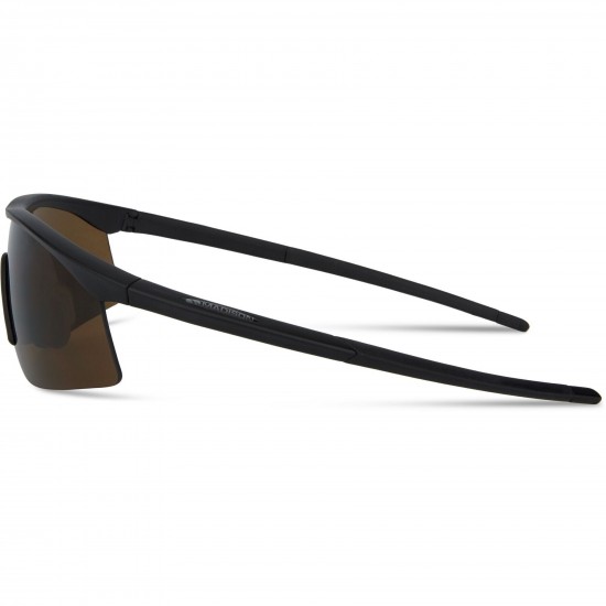 Madison D'Arcs Compact Matt Black Sunglasses 3 Lens Pack - Dark / Amber / Clear