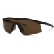 Madison D'Arcs Compact Matt Black Sunglasses 3 Lens Pack - Dark / Amber / Clear