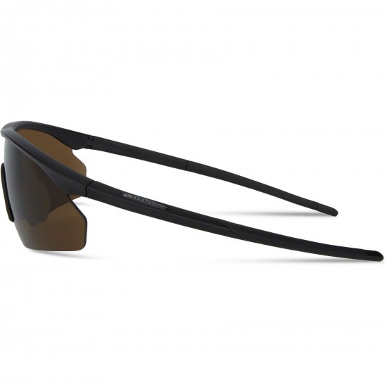 Madison D'Arcs Matt Black Sunglasses 3 Lens pack - Dark / Amber / Clear