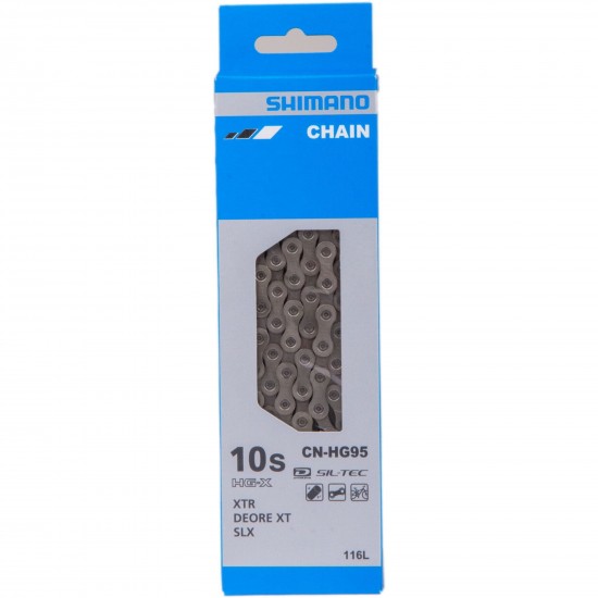 Shimano CN-HG95 Directional HG-X chain, 10-speed, 116L, SIL-TEC Shimano CN-HG95 Directional HG-X chain, 10-speed, 116L, SIL-TEC