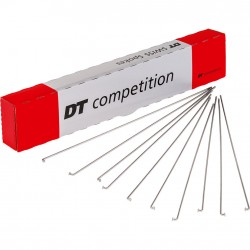 DT Swiss Competition silver spokes 14 / 15 g = 2 / 1.8 mm box 100, 256 mm